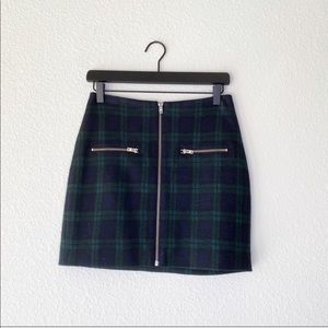 Madewell plaid mini skirt